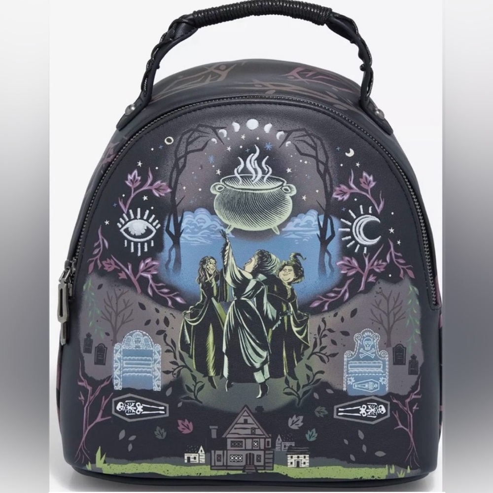 Loungefly Disney Hocus Pocus Sanderson Sisters Graveyard Mini Backpack